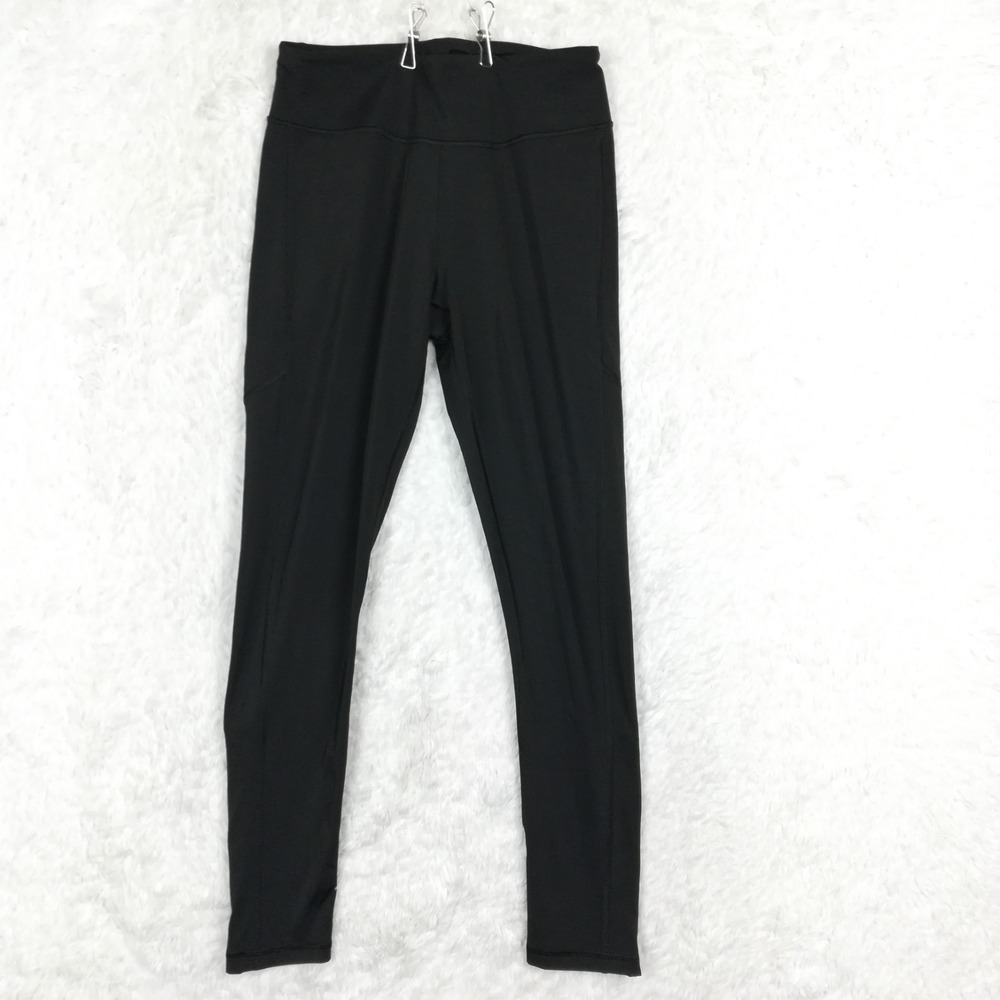 Victoria Sport Womens Pants Legging Tight Black Zipper Ankle Pull On M - Picture 1 of 11